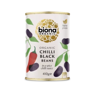 Fasole neagra in sos chilli la conserva bio 410g Biona