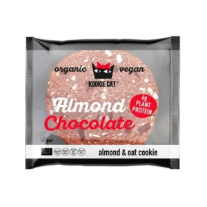 Cookie cu migdale si ciocolata neagra bio 50g Kookie Cat