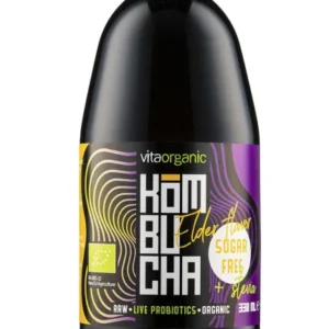 Kombucha cu soc indulcita cu stevia bio 330ml Vita Organic