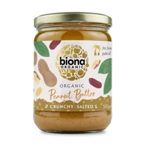 Crema de arahide crunchy bio cu sare 500g Biona