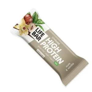 Baton proteic cu nuci si vanilie bio 40g Lifebar