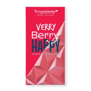 Ciocolata cu capsuni si zmeura bio  60g Benjamissimo