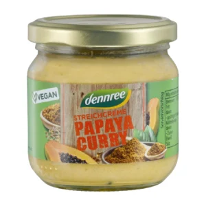 Crema tartinabila cu papaya si curry bio 180g Dennree