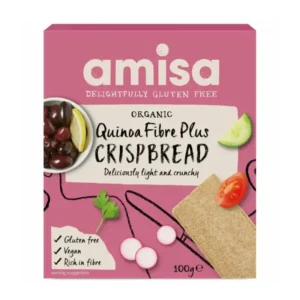 Crispbread cu quinoa fibre plus bio 100g Amisa