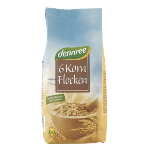 Fulgi din 6 cereale bio 500g Dennree