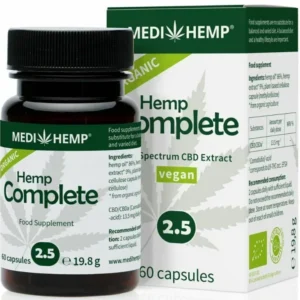 Hemp complete capsule 2.5% cbd bio 60 capsule 19.8g Medihemp
