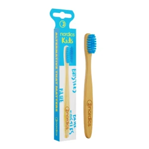 Periuta de dinti pentru copii din bambus +4 ani - albastru Nordics