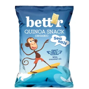 Quinoa snack cu sare de mare bio 50g Bettr