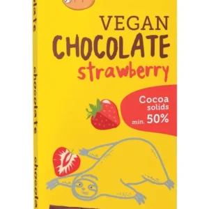 Ciocolata cu capsuni bio 80g Super Fudgio