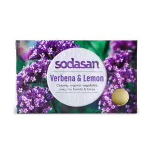 Sapun crema cu verbina si lamaie ecologic 100g Sodasan