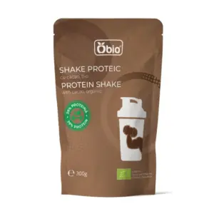 Shake proteic cu cacao bio 300g Obio