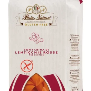 Penne din linte rosie bio 250g Pasta Natura